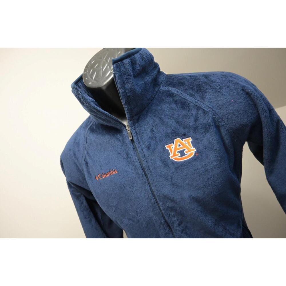 Columbia Full Zip Fleece Jacket Hiking Camp Auburn Tigers Womens Size Medium